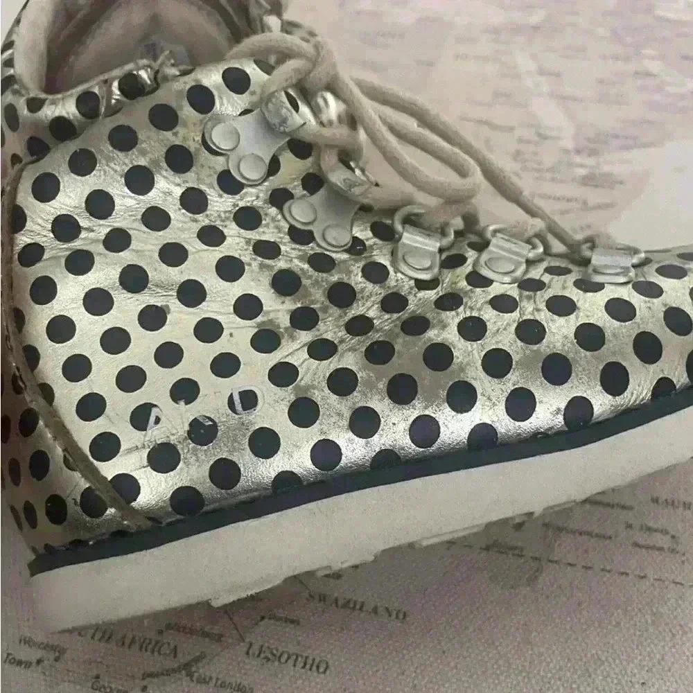 AKID Polka Dot Boots Size 7